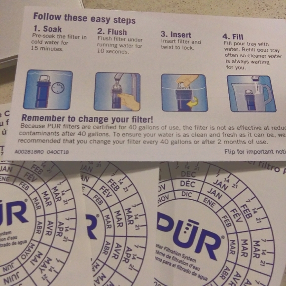 Pur Plus Pitcher Filters. Open Box. Two Filters. - Picture 9 of 10
